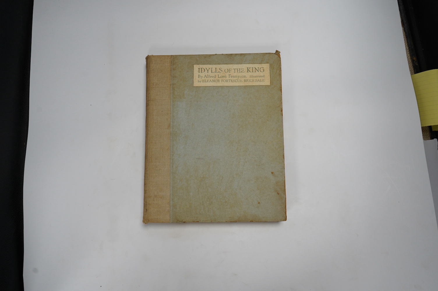 Colour plate books -9 works - Tennyson, Alfred Lord - Idylls of the Kings, illustrated by Eleanor Forstescue Brickdale, with 21 tipped-in colour plates, 4to, half cloth, Hodder and Stoughton, London, [1921]; Wheeler Wilc